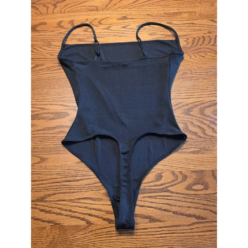 Intimately‎ Free People Cowls in the Club Black Thong Bodysuit Womens Size Small